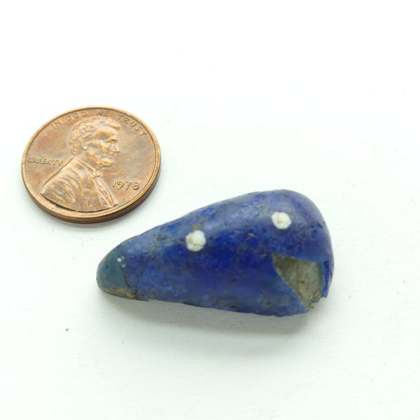 Kiffa, Vintage Blue,  1980s or Earlier 29x17mm, Moderate Damage to One Angle