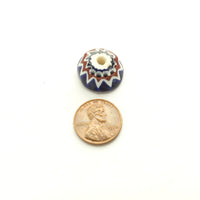 Chevrons, Venetian New Sliced Beads About 5x20mm, Set of 4