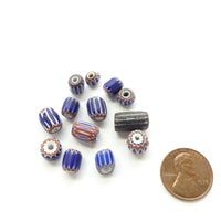 Chevrons, Antique Venetian, Collector/Designer Set of 13 Beads