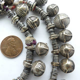 Bells Necklace, Antique Burmese Chin Bells and Rings, 22 inches