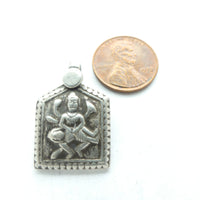 Indian Silver, Vintage Small Pendant, Hanuman, 28mm Long