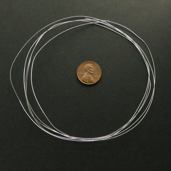 Wire, Sterling Silver, Round Half-Hard, Packages of 5 Feet