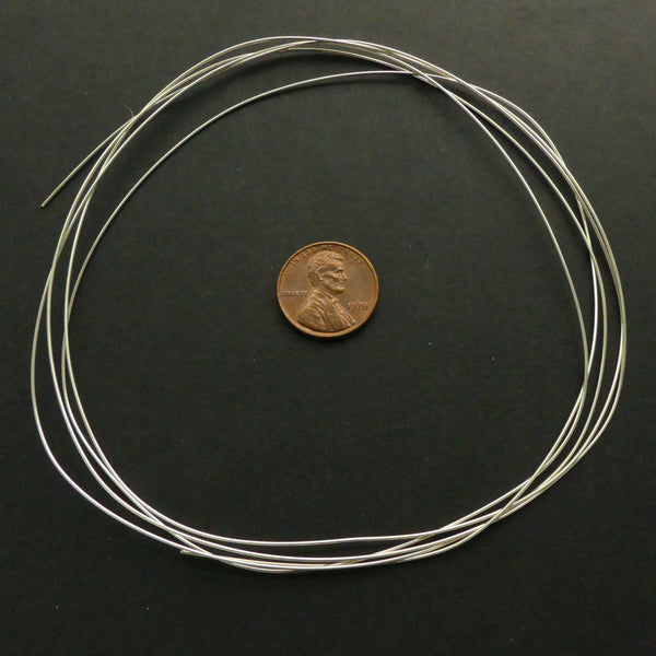 Wire, Sterling Silver, Round Half-Hard, 22 gauge, Package of 5 Feet