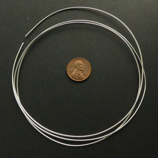 Wire, Sterling Silver, Round Dead Soft, 20 Gauge in Packages of 5 Feet