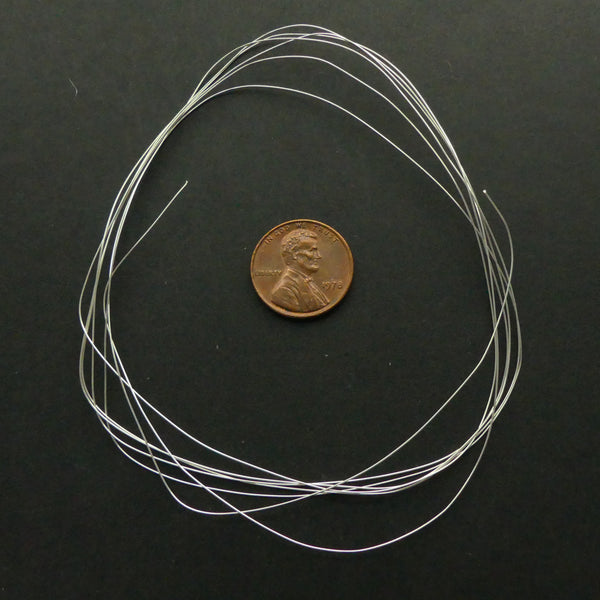 Wire, Sterling Silver, Round Dead-Soft 28 Gauge in Packages of 5 Feet