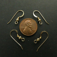 Earwires, Gold-Filled, French with Ball & Coil, Sold by the Pair