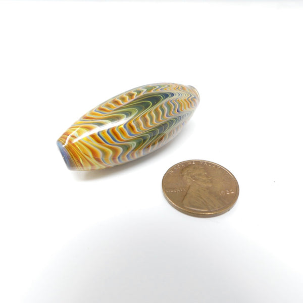 Tom Boylan, Long Oval Waves and Sand Bead, 45x18mm