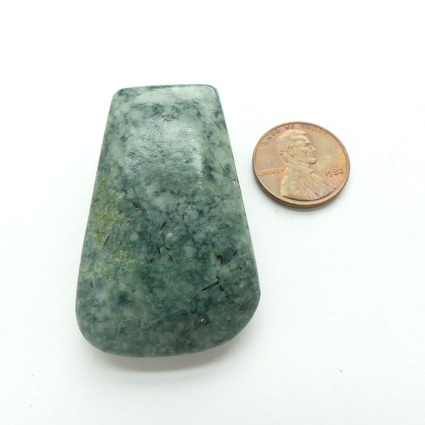 Jade Axe Blade Shape Pendant, Maya from Honduras, 20x45mm,