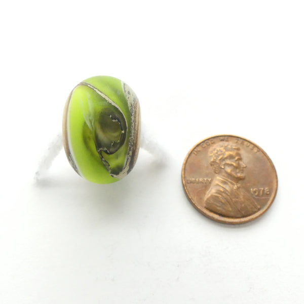 Alethia Donathan Rondelles, Lime, 11x16mm, Sold Individually