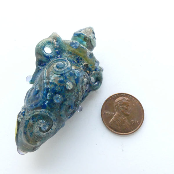 Contempo Glass Vessel Pendant, Artist Unknown, 53-30mm