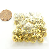 Cast, Brass, Flat Daisy Rondelle, 3x9mm, Sold by the Package of 30 grams