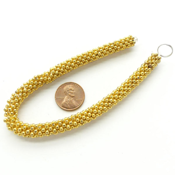 Gold Tone, Daisy Spacers 8mm Diameter on Short 8-inch Strands