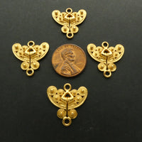 Gold Plated, Pre-Colombian Ornament Reproductions, Link 20mm long by 20mm wide