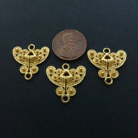 Gold Plated, Pre-Colombian Ornament Reproductions, Link 20mm long by 20mm wide