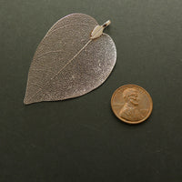 Metal Leaves, Light as a Feather Purple Haze Plated, 1x2.25 inches, Sold Individually