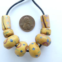 King Beads, Antique Venetian Lampwork, Set of 8