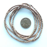 Copper, Ethiopian Mini Tubes, Long Strand, Beads 3x2mm