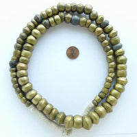 Brass, Bicones, Antique Cameroon, Giant Strand