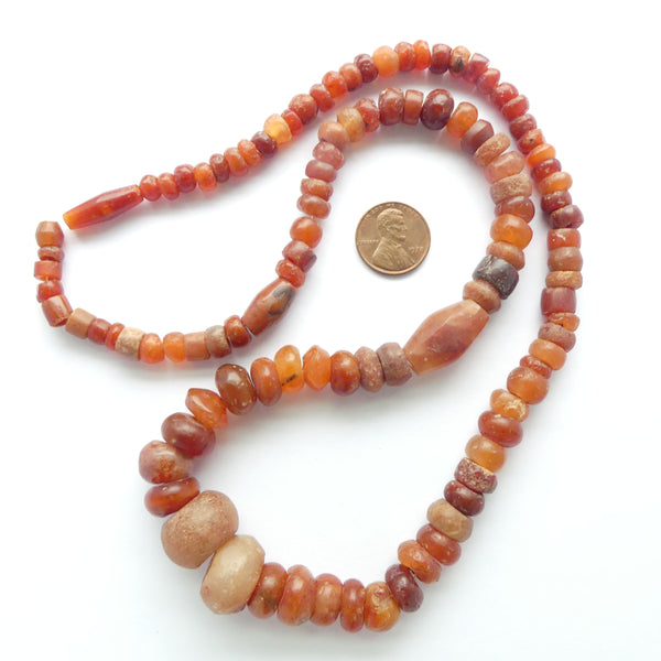 Carnelian, Antique Stone Beads found in the Sahara