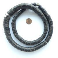 Coconut Shell Heishi, Large Graduated Strand, 10-17mm