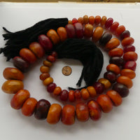 African Amber, Berber Strand, 38 Inches long with 60 Beads