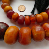 African Amber, Berber Strand, 38 Inches long with 60 Beads