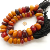 African Amber, Berber Strand 39 Inches Longe with 44 Beads