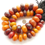 African Amber, Berber Strand 28 Inches Long with 38 Large Beads