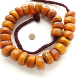 African Amber, Berber Strand 22 Inches Long with 28 Large Beads