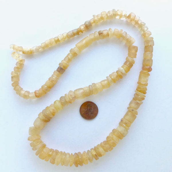 Rock Crystal, Antique African, Graduated Strand