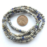 Indo-Pacific Beads, 4mm, Mostly Grey, 24" Strands