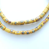 Amber Color Strand of Antique Venetian Lampwork Trade Beads