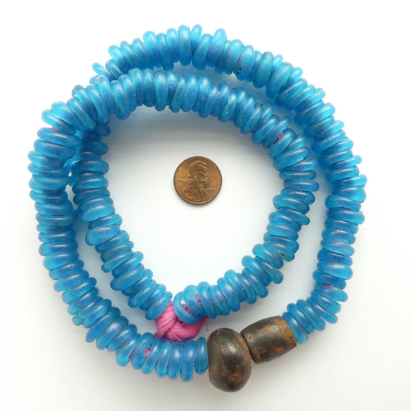 Dogon Donuts, Antique "Dutch" Annular Trade Beads, Turquoise