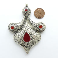 Pendant, Afghan, Engraved with Carnelian