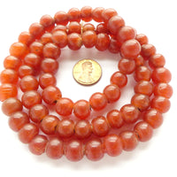 Peking Glass, Carnelian Color 11mm on 26-inch Stands