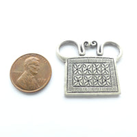 Thai Silver Spirit Lock, Small 35x27mm