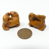 Ojime, Seal Mother and Baby, 20mm, Sold Individually