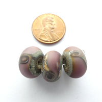 Alethia Donathan Rondelles, Lavender, 12x18mm, Sold Individually