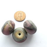 Alethia Donathan Rondelles, Lavender, 12x18mm, Sold Individually