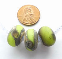 Alethia Donathan Rondelles, Lime, 9x13mm, Sold Individually