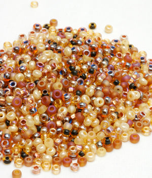 Seed Beads, Size 8, Mix "Autumn Leaves"