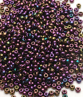 Seed Beads, Size 8, Purple Iris