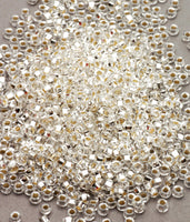 Seed Beads, Size 8, Silver-lined Crystal