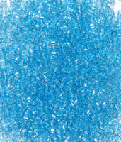 Seed Beads, Delicas, Transparent Blue Luster