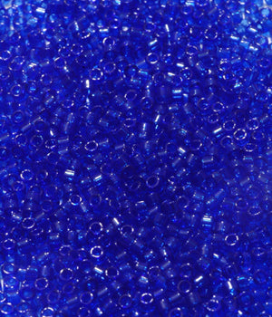 Seed Beads, Delicas, Transparent Sapphire