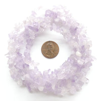 Amethyst Chips, Soft Cape Amethyst Lavender Color, 36-inch "Endless" Strands