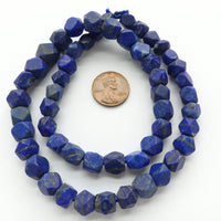 Lapis Lazuli, Cornerless Cubes 7-9mm on 18-inch Strand