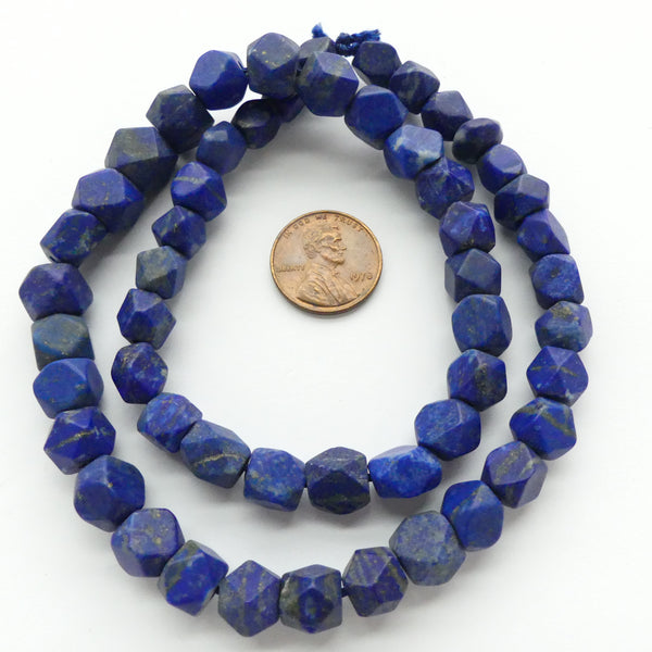 Lapis Lazuli, Cornerless Cubes 7-9mm on 18-inch Strand