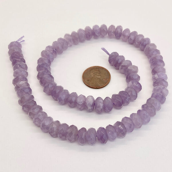 cape amethyst faceted rondells Bead-Zone.com