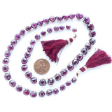 Garnet, Gem Quality Natual Indian Briolettes, Graduated 18-inch Strand